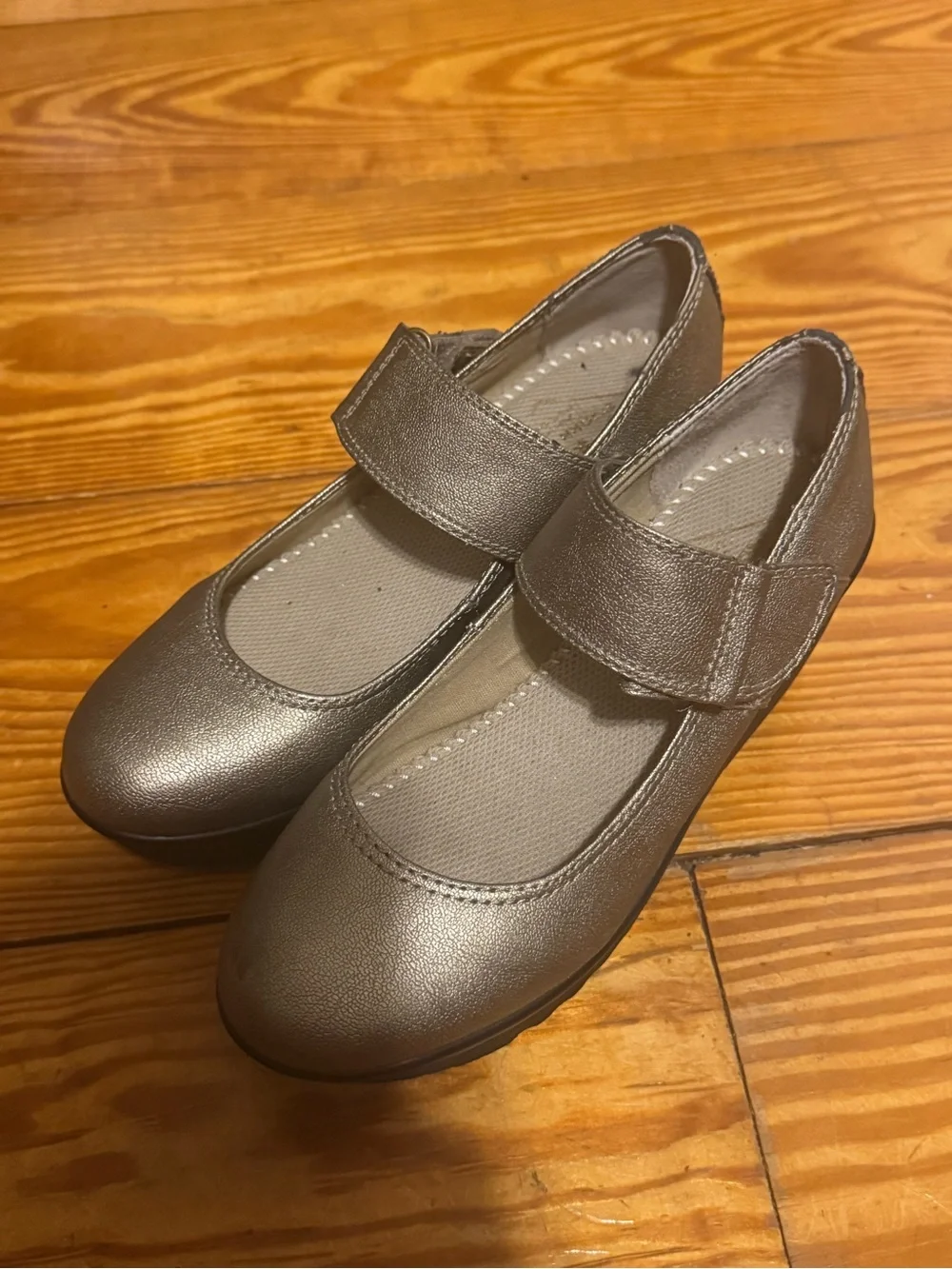 Metallic St John’s Bay Mary Jane Wedge Shoes - Women
